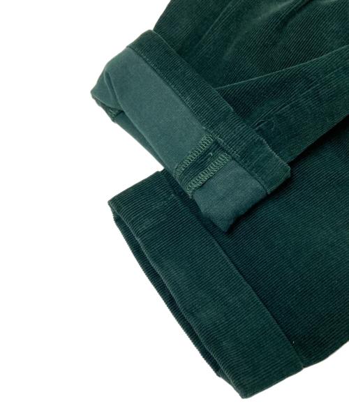 BEAMS PLUS（ビームスプラス）BEAMS PLUS (ビームスプラス) シンチバッグ付コーデュロイパンツ グリーン サイズ:Mの古着・服飾アイテム