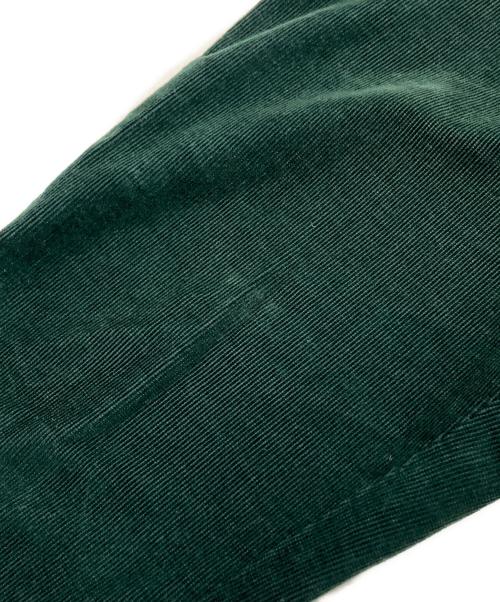 BEAMS PLUS（ビームスプラス）BEAMS PLUS (ビームスプラス) シンチバッグ付コーデュロイパンツ グリーン サイズ:Mの古着・服飾アイテム