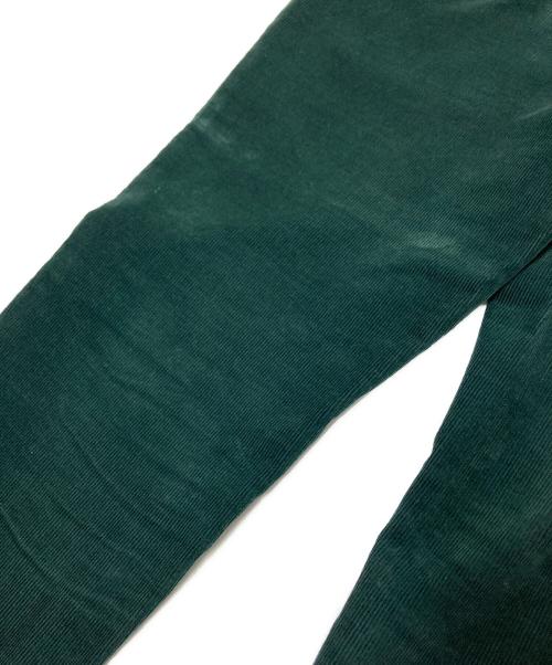 BEAMS PLUS（ビームスプラス）BEAMS PLUS (ビームスプラス) シンチバッグ付コーデュロイパンツ グリーン サイズ:Mの古着・服飾アイテム
