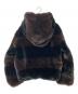 Sea Room lynn (シールームリン) バイカラーフードFURパーカー ブラウン×ブラック サイズ:F：8000円