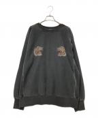 HOUSTONヒューストン）の古着「ピグメントスウェットシャツ」｜ブラック