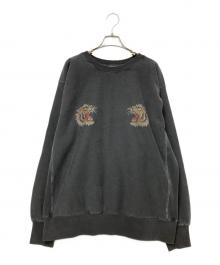 HOUSTON（ヒューストン）の古着「ピグメントスウェットシャツ」｜ブラック