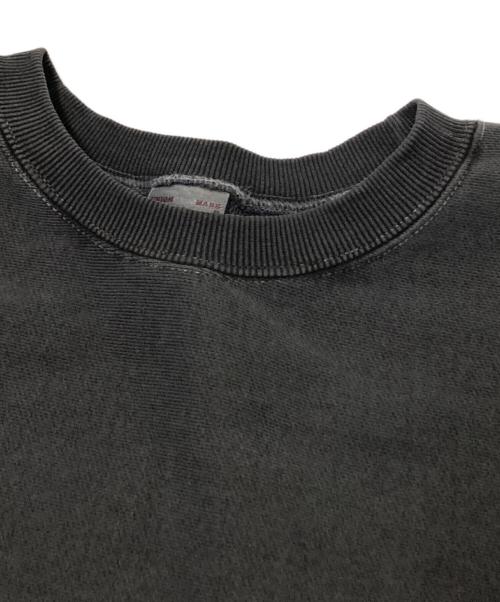 HOUSTON（ヒューストン）HOUSTON (ヒューストン) ピグメントスウェットシャツ ブラック サイズ:XLの古着・服飾アイテム