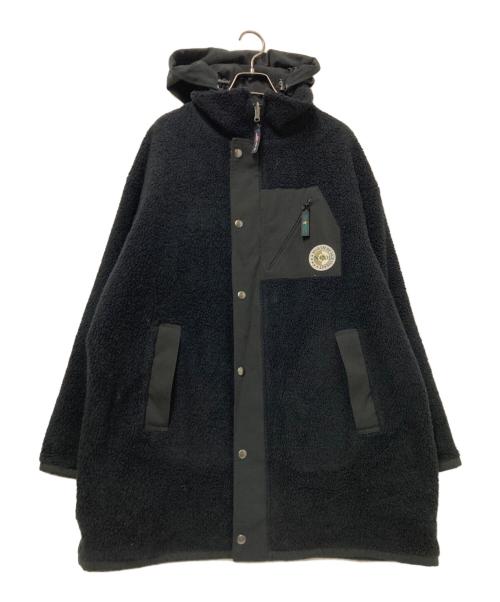 NINE（ナイン）NINE (ナイン) リバーシブルボアブルゾンコート ブラック サイズ:Fの古着・服飾アイテム