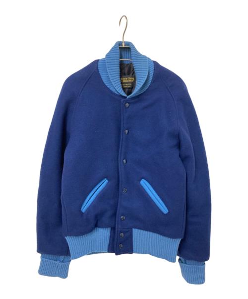 ROCK CREEK ATHLETICS（ロッククリークアスレチックス）ROCK CREEK ATHLETICS (ロッククリークアスレチックス) スタジャン ネイビー×ブルー サイズ:XSの古着・服飾アイテム