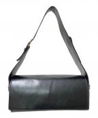 OPEN YYオープンワイワイ）の古着「LEATHER BELTING DUFFLE BAG」｜ブラック