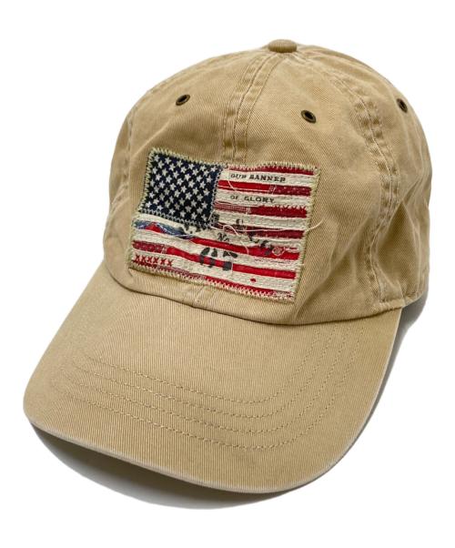 POLO RALPH LAUREN（ポロ・ラルフローレン）POLO RALPH LAUREN (ポロ・ラルフローレン) 星条旗キャップ ベージュ サイズ:下記参照の古着・服飾アイテム