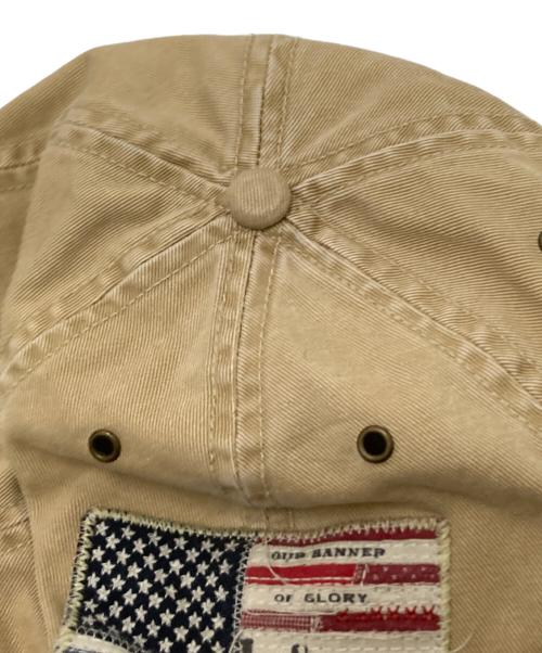 POLO RALPH LAUREN（ポロ・ラルフローレン）POLO RALPH LAUREN (ポロ・ラルフローレン) 星条旗キャップ ベージュ サイズ:下記参照の古着・服飾アイテム