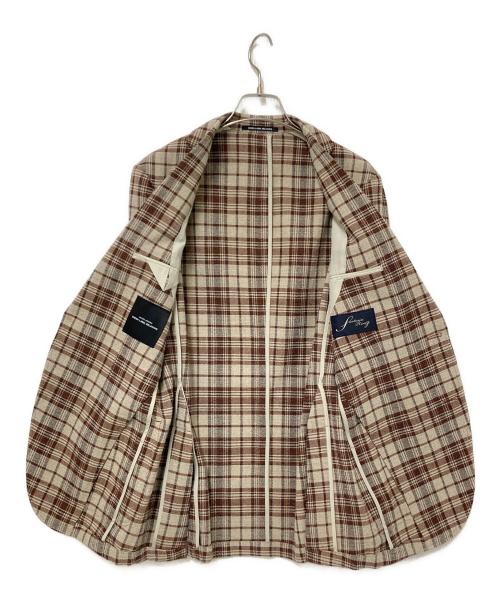 green label relaxing（グリーンレーベルリラクシング）green label relaxing (グリーンレーベルリラクシング) ベスト付ジャケット ブラウン サイズ:44の古着・服飾アイテム