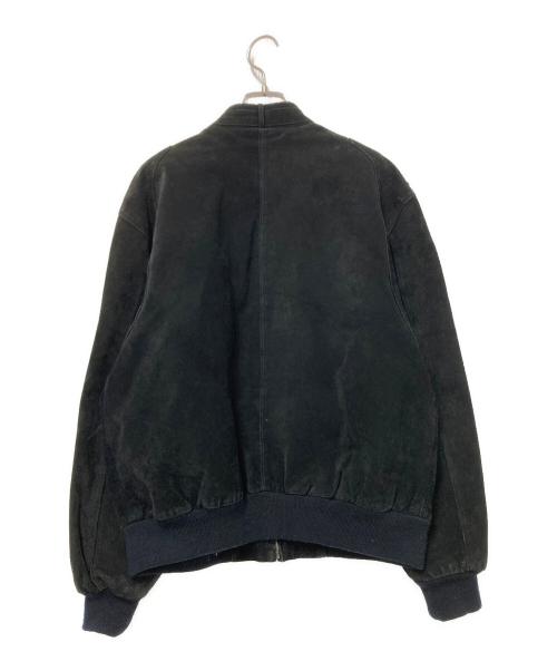 AMERICAN WEEKEND（アメリカンウィーケンド）AMERICAN WEEKEND (アメリカンウィーケンド) スエードレザージャケット ブラック サイズ:40の古着・服飾アイテム
