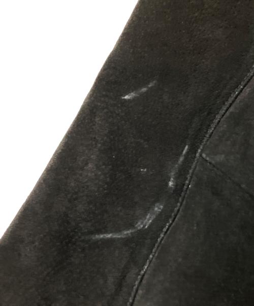 AMERICAN WEEKEND（アメリカンウィーケンド）AMERICAN WEEKEND (アメリカンウィーケンド) スエードレザージャケット ブラック サイズ:40の古着・服飾アイテム