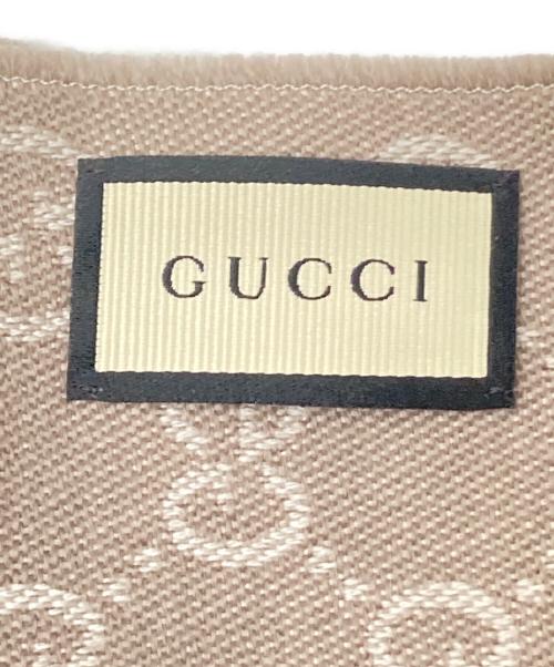 GUCCI（グッチ）GUCCI (グッチ) 大判ストール ベージュ サイズ:下記参照の古着・服飾アイテム