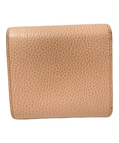 GUCCI（グッチ）GUCCI (グッチ) ダブルGミディアムウォレット ピンク サイズ:下記参照の古着・服飾アイテム