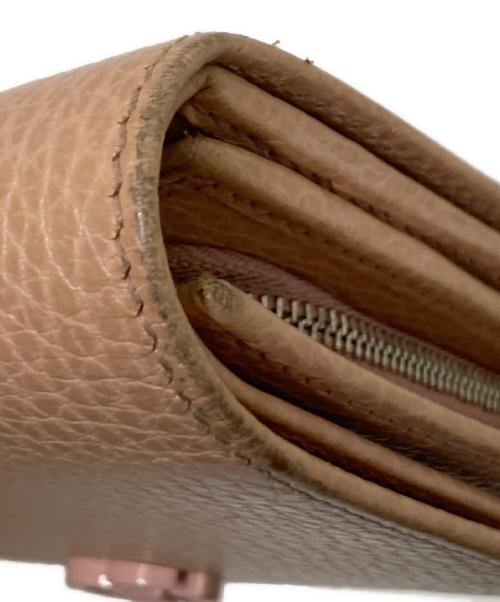 GUCCI（グッチ）GUCCI (グッチ) ダブルGミディアムウォレット ピンク サイズ:下記参照の古着・服飾アイテム