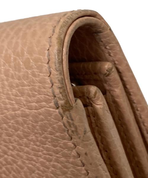 GUCCI（グッチ）GUCCI (グッチ) ダブルGミディアムウォレット ピンク サイズ:下記参照の古着・服飾アイテム