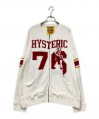 Hysteric Glamourヒステリックグラマー）の古着「HYSTERIC 76 オーバーサイズジャンパー」｜レッド×ホワイト