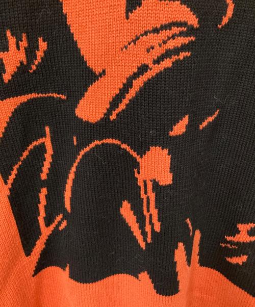 Hysteric Glamour（ヒステリックグラマー）Hysteric Glamour (ヒステリックグラマー) BANANA編み込みカーディガン オレンジ サイズ:XLの古着・服飾アイテム