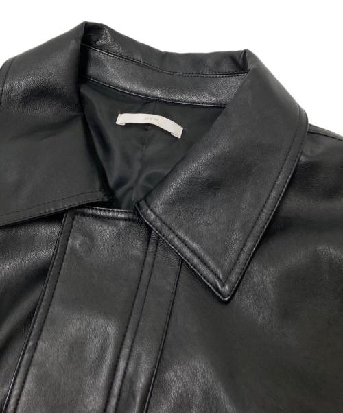 WYM LIDNM（ウィム バイ リドム）WYM LIDNM (ウィム バイ リドム) ARTIFICIAL GRAIN MILITARY BLOUSON ブラック サイズ:Mの古着・服飾アイテム