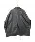 WYM LIDNM (ウィム バイ リドム) ARTIFICIAL GRAIN MILITARY BLOUSON ブラック サイズ:M：5000円