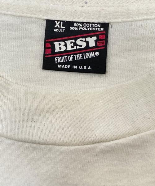 BEST（ベスト）BEST (ベスト) 90‘SプリントTシャツ ホワイト サイズ:XLの古着・服飾アイテム