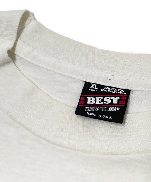 BEST（ベスト）BEST (ベスト) 90‘SプリントTシャツ ホワイト サイズ:XLの古着・服飾アイテム