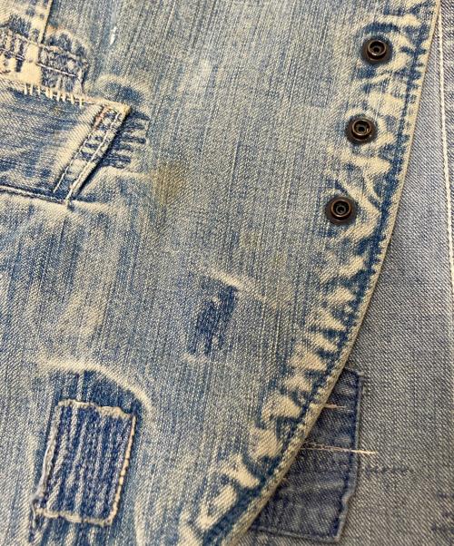 KAPITAL（キャピタル）KAPITAL (キャピタル) ダメージ加工デザインデニムジャケット インディゴの古着・服飾アイテム