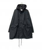 JOHNBULLジョンブル）の古着「フーデッドコート」｜ブラック
