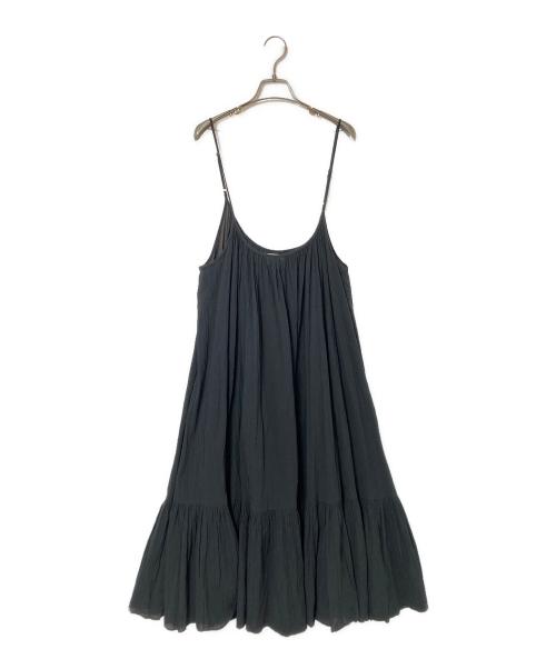 Spick and Span（スピック＆スパン）Spick and Span (スピック＆スパン) HYU 楊柳キャミワンピース ブラック サイズ:FREEの古着・服飾アイテム