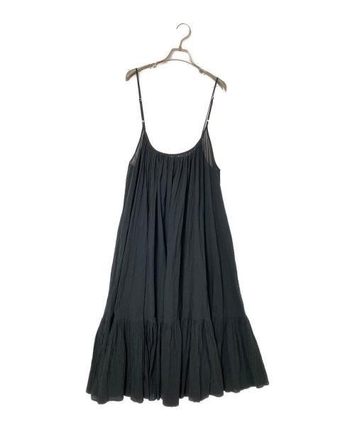Spick and Span（スピック＆スパン）Spick and Span (スピック＆スパン) HYU 楊柳キャミワンピース ブラック サイズ:FREEの古着・服飾アイテム