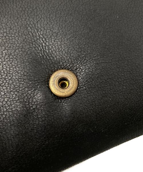 Maison Margiela（メゾンマルジェラ）Maison Margiela (メゾンマルジェラ) Glam Slam グラムスラム スリーフォールド ウォレット ブラック サイズ:下記参照の古着・服飾アイテム