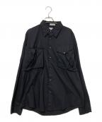 GOOUCHグーチ）の古着「ビッグポケットシャツ」｜ブラック