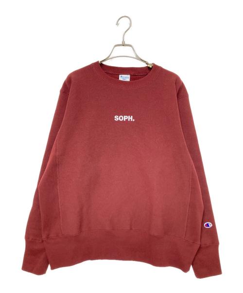 Champion REVERSE WEAVE（チャンピオン リバース ウィーブ）Champion REVERSE WEAVE (チャンピオン リバース ウィーブ) SOPH. (ソフ) CREWNECK SWEAT エンジ サイズ:Sの古着・服飾アイテム