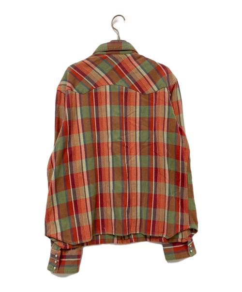 POLO RALPH LAUREN（ポロ・ラルフローレン）POLO RALPH LAUREN (ポロ・ラルフローレン) ウエスタンチェックシャツ レッド×グリーン サイズ:LLの古着・服飾アイテム