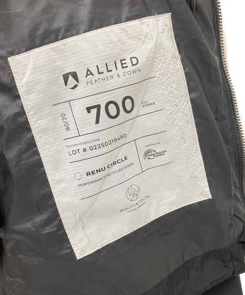 BEAUTY&YOUTH（ビューティーアンドユース）BEAUTY&YOUTH (ビューティーアンドユース) 小松マテーレナイロン アライドダウンジャケット ブラック サイズ:Mの古着・服飾アイテム