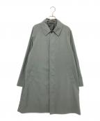 green label relaxingグリーンレーベルリラクシング）の古着「ナイロンオックス ステンカラーコート ‐撥水‐」｜グレー