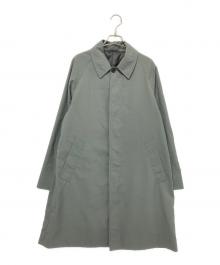 green label relaxing（グリーンレーベルリラクシング）の古着「ナイロンオックス ステンカラーコート ‐撥水‐」｜グレー