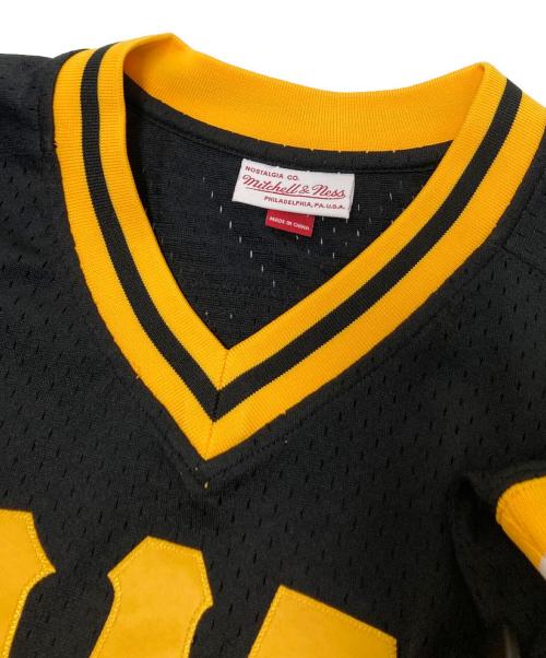 MITCHELL & NESS（ミッチェルアンドネス）MITCHELL & NESS (ミッチェルアンドネス) MLB PIRATES ゲームシャツ ブラック×イエロー サイズ:44[L]の古着・服飾アイテム