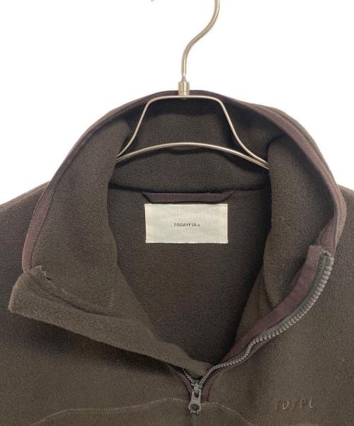 TODAYFUL（トゥデイフル）TODAYFUL (トゥデイフル) Halfzip Fleece Pullover ブラウン サイズ:FREEの古着・服飾アイテム