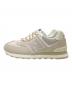 NEW BALANCE (ニューバランス) ローカットスニーカー ベージュ サイズ:25.0cm：7000円