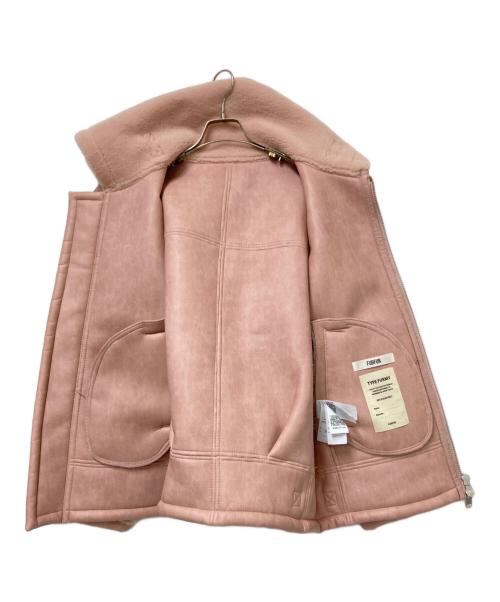furfur（ファーファー）furfur (ファーファー) フェイクムートンボアジャケット ピンク サイズ:1の古着・服飾アイテム