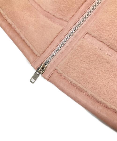 furfur（ファーファー）furfur (ファーファー) フェイクムートンボアジャケット ピンク サイズ:1の古着・服飾アイテム