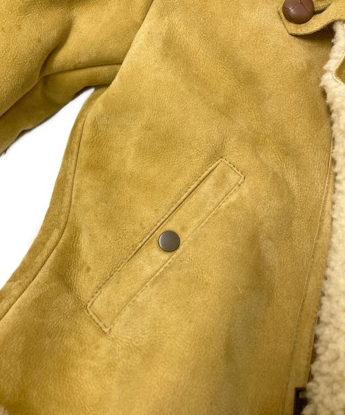 DSQUARED2（ディースクエアード）DSQUARED2 (ディースクエアード) ムートンジャケット ベージュ サイズ:44の古着・服飾アイテム