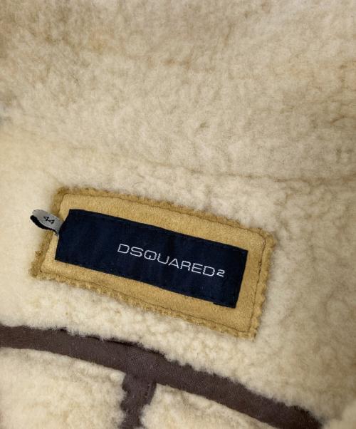 DSQUARED2（ディースクエアード）DSQUARED2 (ディースクエアード) ムートンジャケット ベージュ サイズ:44の古着・服飾アイテム