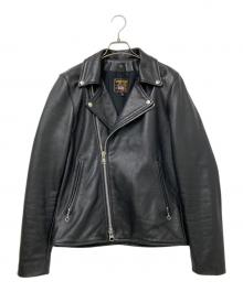 VANSON（バンソン）の古着「C2ダブルライダースジャケット」｜ブラック