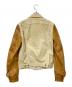 DSQUARED2 (ディースクエアード) レザー切替トラッカージャケット ベージュ×ブラウン サイズ:46：18000円