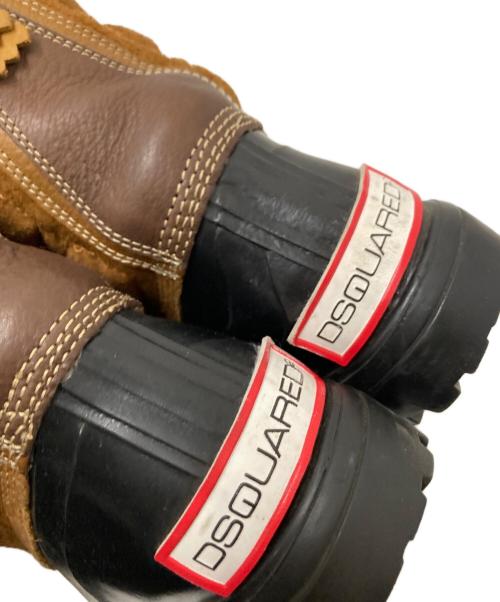 DSQUARED2（ディースクエアード）DSQUARED2 (ディースクエアード) 切替ブーツ ブラック×ブラウン サイズ:41の古着・服飾アイテム