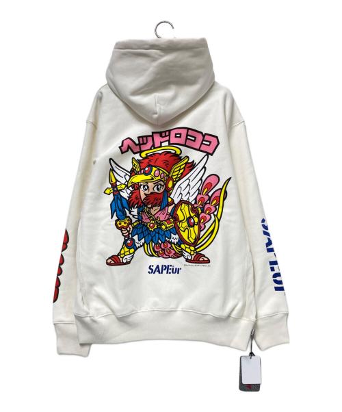 SAPEur（サプール）SAPEur (サプール) ビックリマン (ビックリマン) プルオーバーパーカー アイボリー サイズ:L 未使用品の古着・服飾アイテム
