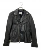 UNITED TOKYOユナイテッドトーキョー）の古着「ラムレザーダブルライダースジャケット」｜ブラック