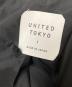 中古・古着 UNITED TOKYO (ユナイテッドトーキョー) ラムレザーダブルライダースジャケット ブラック サイズ:1：5000円