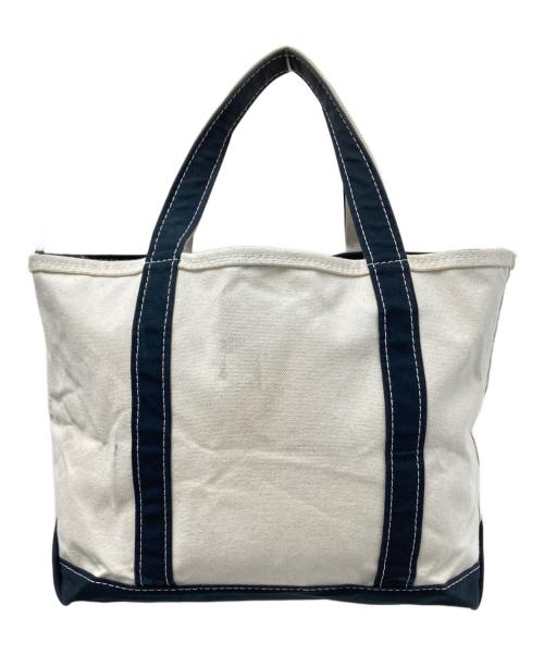 L.L.Bean（エルエルビーン）L.L.Bean (エルエルビーン) キャンバストートバッグ ホワイト×ブラック サイズ:下記参照の古着・服飾アイテム